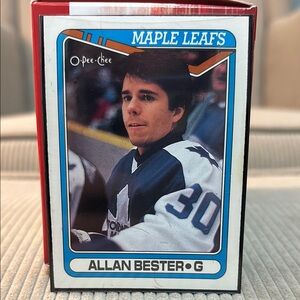 O-Pee-Chee Allan Bester Maple Leafs Hockey Card
